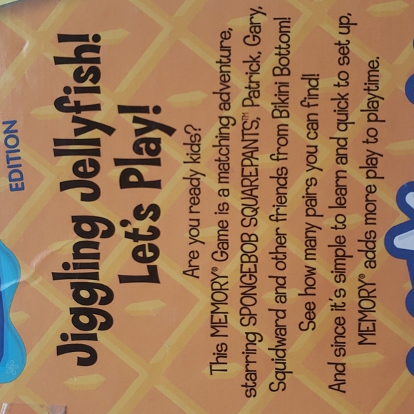 •Memory Game by Nickelodeon SpongeBob Squarepants Editon - Picture 4 of 5